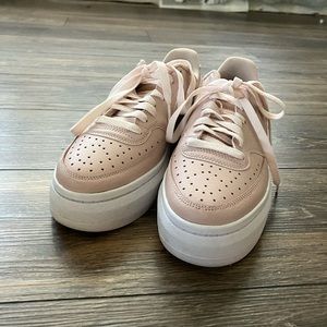 Light Pink Nike Court Visions Low!